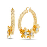 Ravishing Twisted Hoop Front