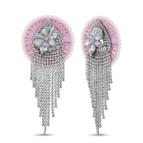 Divine Disc Chandelier Earrings Front