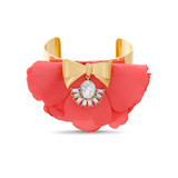 Mesmerizing Floral Cuff Bracelet Front