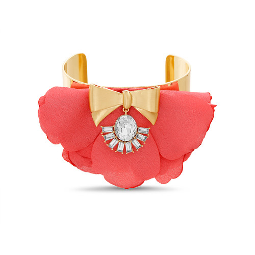 Mesmerizing Floral Cuff Bracelet Front