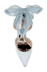 Mist Blue | Blaze Satin Bow Stilettos Top