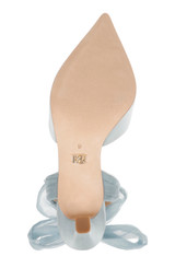 Mist Blue | Blaze Satin Bow Stilettos Sole
