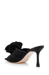 Black | Blythe Slide with Floral Detail