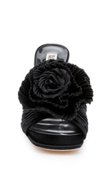 Black | Blythe Slide with Floral Detail