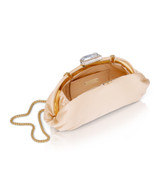 Nude | Leia Satin Pouch Clutch Open