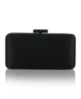 Black | Lexi Crystal Bow Clutch Back