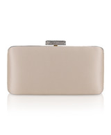 Ivory | Lexi Crystal Bow Clutch Back