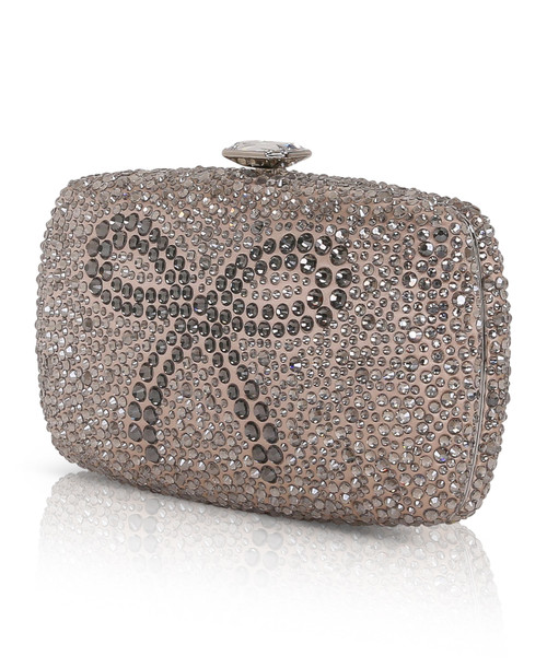Smoke Diamond | Sheena Crystal Box Clutch Side