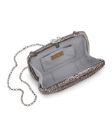 Smoke Diamond | Sheena Crystal Box Clutch Open