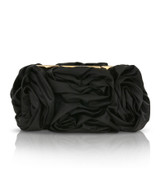Black | Jett II Blossom Pouch Clutch Front