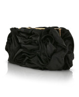 Black | Jett II Blossom Pouch Clutch Side