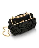Black | Jett II Blossom Pouch Clutch Open