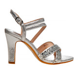 Silver | Strappy Open Toe Metallic Girls Shoe