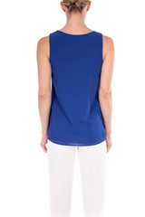 Ink Blue Georgette Tank | Georgette Tank Top