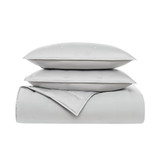 Grey | Tufted Matte Satin Full/Queen 3 Piece Quilt Set