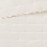Ivory | Tufted Matte Satin Twin/TXL 2 Piece Quilt Set Swatch