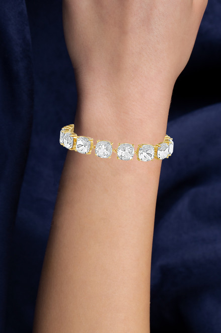 Gold | Simple Stone Tennis Bracelet Form