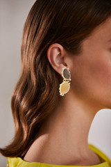 Gold | Pear Stone Drop Earrings Form