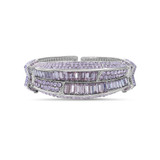 Stunning Mixed Stone Deco Hinge Bracelet Front