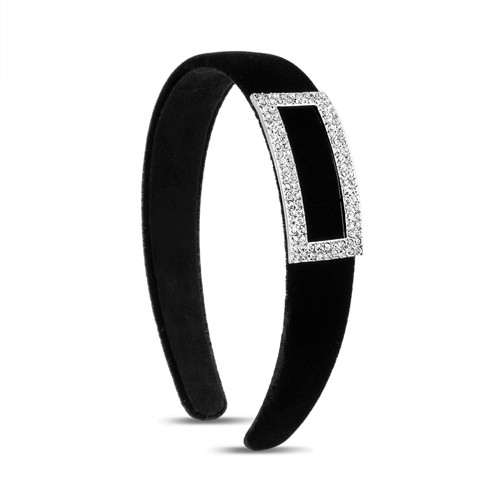Black | Rhinestone Buckle Headband