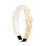 Ivory | Braided Organza and Rhinestone Chain Headband