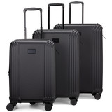 Black | Evalyn 3 Piece Expandable Luggage Set