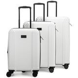 White | Evalyn 3 Piece Expandable Luggage Set