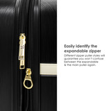 Black Zipper | Grace Luggage Set