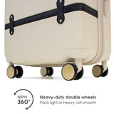 Champagne Grace Luggage Set Wheels