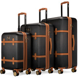 Retro Black | Grace Luggage Set