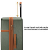 Retro Olive Green Grace Luggage Set Trolly