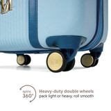 Light Blue | Mia 3 Piece Expandable Retro Luggage Set