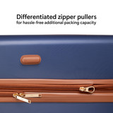 Navy | Mia 3 Piece Expandable Retro Luggage Set