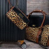 Leopard Vegan Leather Pouch Belt Bag leopard travel set