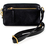Black | Madalyn Vegan Leather Pouch Belt Bag
