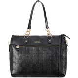 Black | Madalyn Vegan Leather Travel Tote Weekender Bag