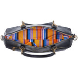 Black | Madalyn Vegan Leather Travel Tote Weekender Bag