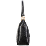 Black | Madalyn Vegan Leather Travel Tote Weekender Bag