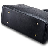 Black | Madalyn Vegan Leather Travel Tote Weekender Bag