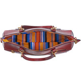 Burgundy | Madalyn Vegan Leather Travel Tote Weekender Bag