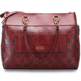 Burgundy | Madalyn Vegan Leather Travel Tote Weekender Bag