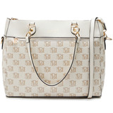 Champagne | Madalyn Vegan Leather Travel Tote Weekender Bag