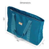 Aqua | Nylon Weekender Tote Bag