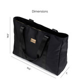 Black | Nylon Weekender Tote Bag