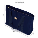 Navy | Nylon Weekender Tote Bag