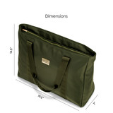Olive | Nylon Weekender Tote Bag