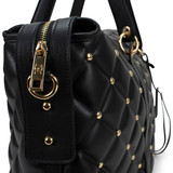 Black | Quilted Weekender Tote Bag