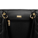 Black | Quilted Weekender Tote Bag