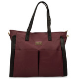 Merlot | Rose Vegan Leather Travel Tote Weekender Bag