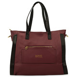 Merlot | Rose Vegan Leather Travel Tote Weekender Bag